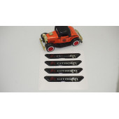 Citroen Logo C3 C5 AirCross Kapı Kenarı Koruma Metalize Damla Desen 3M Band - 2