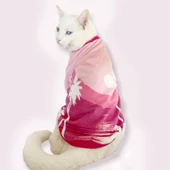 Nature Pink Oval Yaka Tişört Kedi Kıyafeti - 1