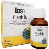 Orzax Ocean Vitamin D3 1000 IU Damla 50 ml 8697595871423 - 1