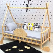 Markaawm Montessori Yatak Çocuk Karyola Doğal Çam Kity Nirvana - 1