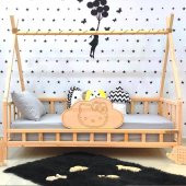 Markaawm Montessori Yatak Çocuk Karyola Doğal Çam Kity Nirvana - 3