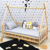 Markaawm Montessori Yatak Çocuk Karyola Doğal Çam Kity Nirvana - 8