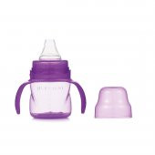 Mamajoo Kulplu Eğitici Bardak 160 ml & Yedek İkili Bardak Ucu / Mor - 2