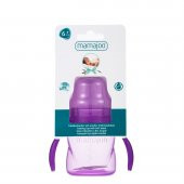 Mamajoo Kulplu Eğitici Bardak 160 ml & Yedek İkili Bardak Ucu / Mor - 6