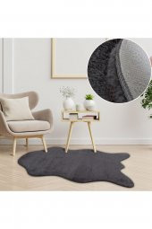 Myevilla Kaymaz lateks taban Peluş Post Antrasit 75x100 - 1