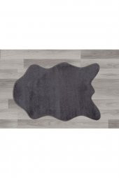 Myevilla Kaymaz lateks taban Peluş Post Antrasit 75x100 - 2
