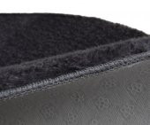 My Evilla Modern Dekoratif Halı Jel Kaymaz Taban Peluş Puffy Kalp Model Antrasit  Paspas Takımı 70x100-70x60 - 4