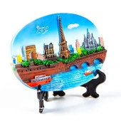 Seramik Biblo Paris Eyfel Kulesi Temalı thumbnail 2