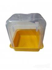 17x17x20 Ölçülerinde Orta Boy Kırılmaz Banyoluk Sarı - 1