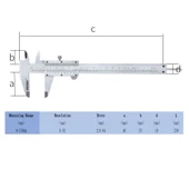 Syntek Karbon Çelik Mekanik Profesyonel Mikrometre Kalınlık Ölçer 0-150mm thumbnail 6
