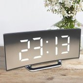 Valkyrie Alarmlı LED Dereceli Curved Dijital Masa Saati - 2