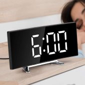 Valkyrie Alarmlı LED Dereceli Curved Dijital Masa Saati - 3