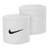 Nike Swoosh Wristbands 2 Pk White/Black Osfm,one Size/6 - 1