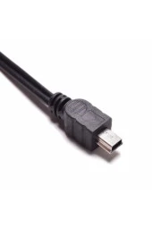 FİLONLİNE  MÜZİK KUTUSU ŞARJ KABLOSU  USB MİNİ ERKEK USB 2.0 5 PİN+3.5MM JACK AUX SES JACK - 4