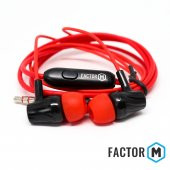 Factor M FM­03 Kulakiçi Mikrofonlu Kablolu Kulaklık Kırmızı (FM­FM03KK) - 2
