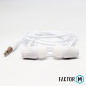 Factor M FM03 Kulakiçi Mikrofonlu Kablolu Kulaklık Beyaz (FMFM03KB) - 2