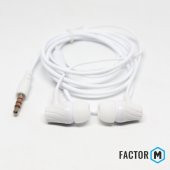 Factor M FM03 Kulakiçi Mikrofonlu Kablolu Kulaklık Beyaz (FMFM03KB) - 3