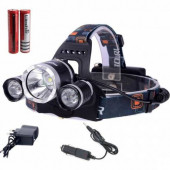 Kafa Feneri 3w 3x T6 Cree Led 1200 Lumens Profosyonel Şarjlı Kafa Feneri - 1