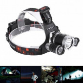 Kafa Feneri 3w 3x T6 Cree Led 1200 Lumens Profosyonel Şarjlı Kafa Feneri - 2