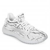 Black Deer Beyaz-Siyah Flash Ortopedik Tabanlıklı Sneaker Spor Ayakkabı - 1