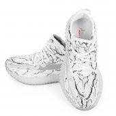 Black Deer Beyaz-Siyah Flash Ortopedik Tabanlıklı Sneaker Spor Ayakkabı - 4