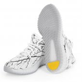 Black Deer Beyaz-Siyah Flash Ortopedik Tabanlıklı Sneaker Spor Ayakkabı - 5