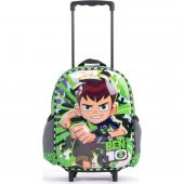 Hakan Çanta Lisanslı Ben 10 Kabartmalı Işıklı ve Çekçekli Anaokulu Çantası Benten Anaokulu Sırt Çantası - 1