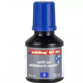 Edding Tahta Kalem Mürekkebi Damlalıklı Ekonomik 30 ML Mavi BT30 - 1