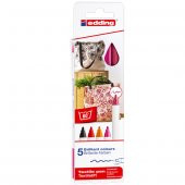 Edding Kumaş Boyama Kalemi Warm 5 Lİ E-4500 - 1