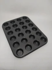 24 Bölmeli Yanmaz Ve Yapışmaz Kek Kapsülü Yapışmaz Mini Tart Kek Kapsülü Muffin Ekler Kalıbı 35-27 cm - 5