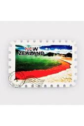 Yeni Zelanda Şampanya Gölü Pul Magnet thumbnail 3
