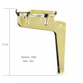 Kaz Lüks Mobilya Koltuk Ayağı Metal Altın Sarı 17 cm - 2