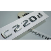 DK Tuning Benz C220d 4Matic Bagaj Krom ABS 3M 3D Yazı Logo - 1