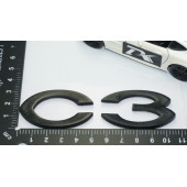 DK Tuning Citroen C3 Picasso 2005-2010 Bagaj Siyah Yazı Logo Amblem - 4