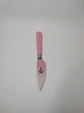 Dekoratif Çiçek Baskılı Mini Peynir Bıçağı 20 cm Mini Cheese Bıçağı Knife - 3