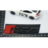 DK Tuning RS7 Siyah Kırmızı 3D Ön Panjur Logo Audi İle Uyumlu - 4