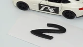 DK Tuning Porsche 2 Rakamı 911 GT2 RS Bagaj Siyah Yazı Logo Arma - 4