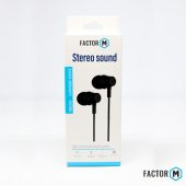 Factor M FM­03 Kulakiçi Mikrofonlu Kablolu Kulaklık Siyah (FM­FM03KS) - 4