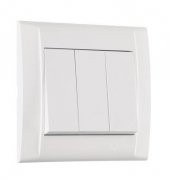 Makel Defne Beyaz Üçlü Anahtar - 1