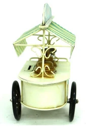 Dekoratif Metal Dondurmacı Arabası 33 cm thumbnail 9