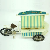 Dekoratif Metal Dondurmacı Arabası 33 cm thumbnail 3