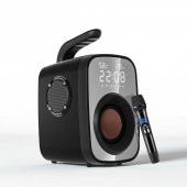 Soaiy Bluetooth Kablosuz Hoparlör Speaker Mikrofonlu Radyo Hafıza Kartı Saat Alarm SH25 - 1