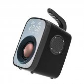 Soaiy Bluetooth Kablosuz Hoparlör Speaker Mikrofonlu Radyo Hafıza Kartı Saat Alarm SH25 - 4