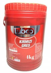 Lubco 180cc ısıya dayanıklı kırmızı rulman gresi 4 kg - 1