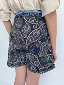 Kadın Etnik Desenli Şort - 4