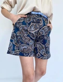Kadın Etnik Desenli Şort - 3