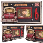 Dekoratif Metal Çerçeve Araba Dekorlu thumbnail 1