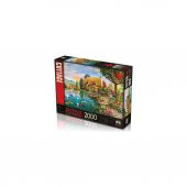KS Games Puzzle 2000 Parça Lakesıde Cottage Puzzle Lisanslı Ürün - 1