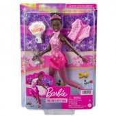 Barbie Buz Pateni Sporcusu Siyahi Bebek HCN31 Lisanslı Ürün - 1