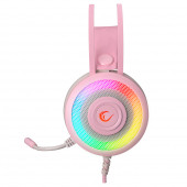Rampage Miracle-x3 PLUS Pembe 7.1 Surround Rgb Mikrofonlu Gaming Oyuncu Kulaklığı - 2